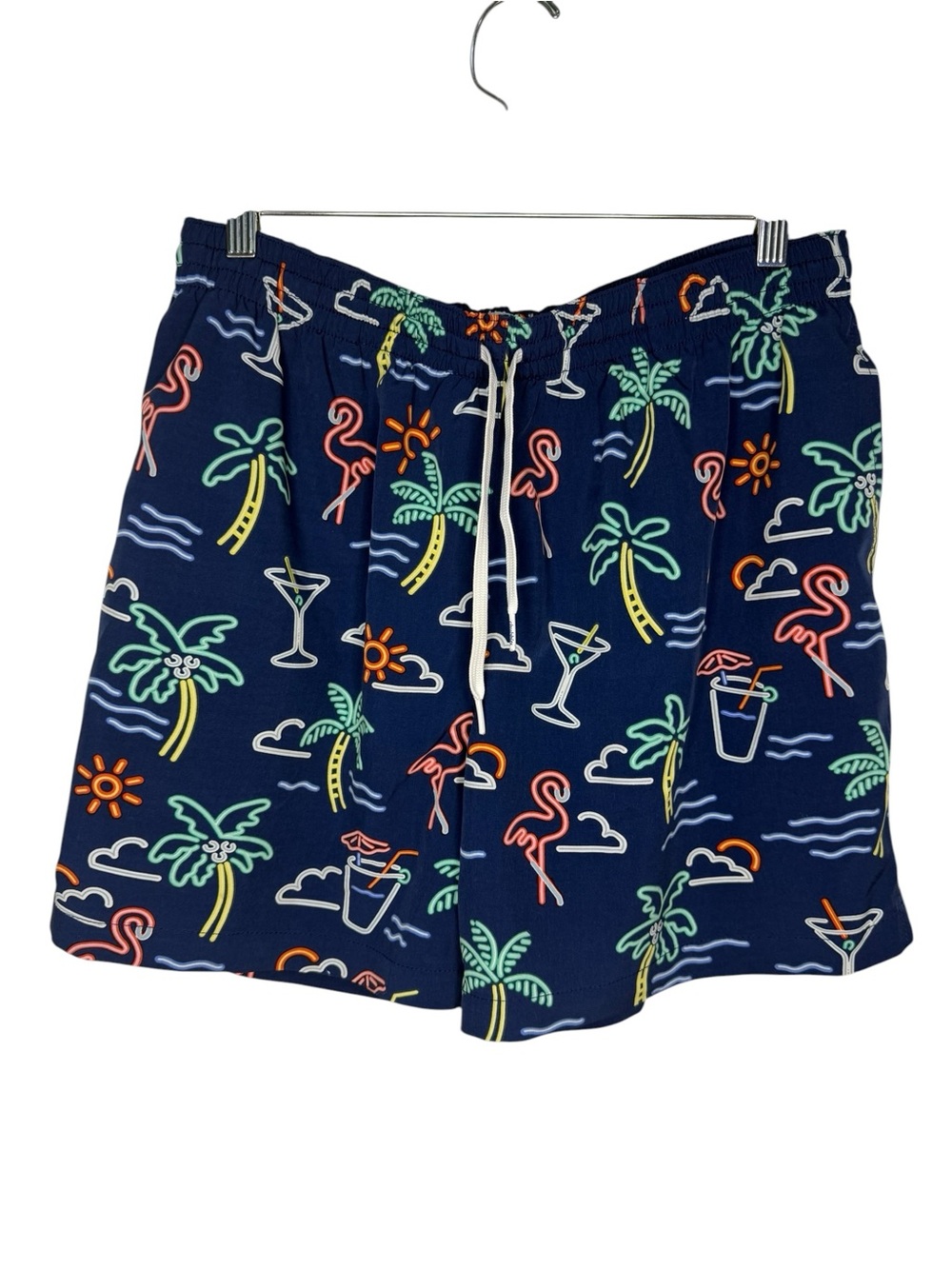 Chubbies The Neon Lights Classic Swim Trunk Navy Graphic - XLarge w/ 5.5" inseam